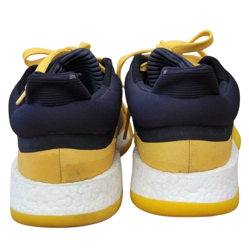 adidas Marquee Boost Low Men's Basketball Sneakers Yellow Black Size 11.5